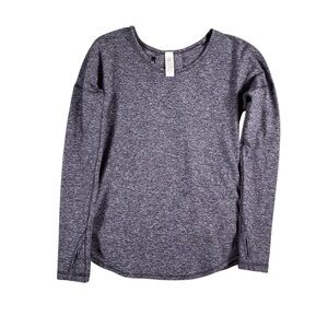 Ivivva Girl's Purple/Blue Mindful Moment Long Sleeve Athletic Thumbholes Size 12